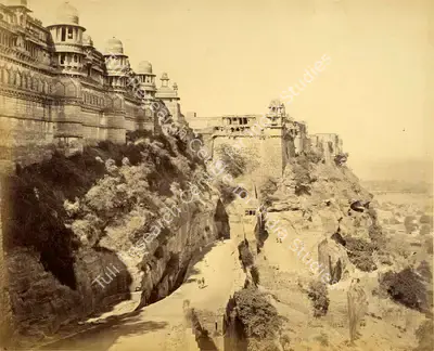 Frith Series (Photographic Studio), Fort Village, Gwalior, 1860, Antiquarian Photograph