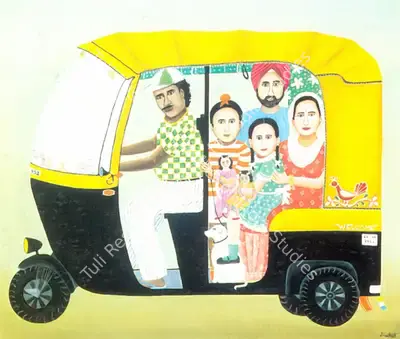 Nayanaa Kanodia (Artist), Family Holiday, Painting