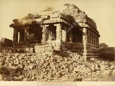 Colonel Thomas Biggs (Photographer), Iwullee. Ruined Temple. From the North-east, Antiquarian Photograph
