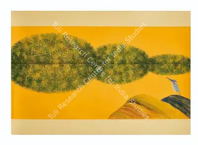 J. Swaminathan (Artist), Untitled (Bird, Tree and Mountain Series), 1982, Painting