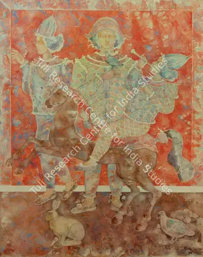 Sakti Burman (Artist), Reve, 1981, Painting