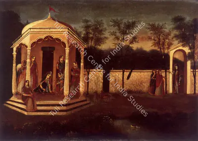 Bengal School (Artist), Shiva And Parvati, 1910, Painting