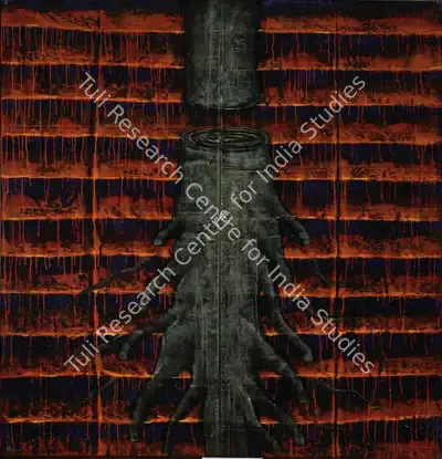 G.R. Iranna (Artist), Roots II, 2001, Painting