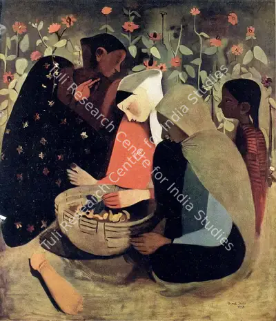 Amrita Sher-Gil (Artist), Resting, 1939, Painting