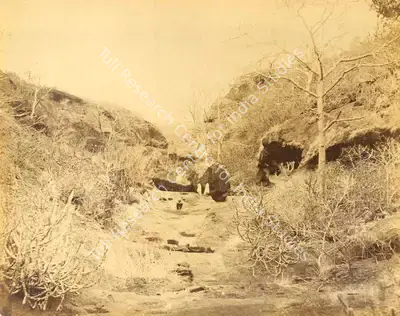 Unknown (Photographer), Caves of Kanheri – The Ravine, Bombay, Antiquarian Photograph