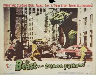 Jack Dietz (Producer), Beast from 20,000 Fathoms, 1953, Window Card