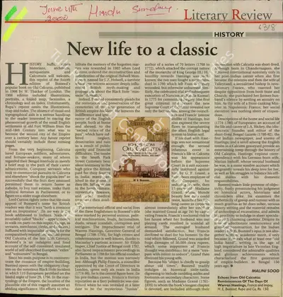 Malini Sood (Reporter), New life to a classic, 2000, Newspaper Clipping
