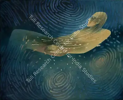 Khosa, K. (Artist). As If by Magnet Dawn (Elated) After Meditation, 2007 | Painting, AG.Onl/12.12.23, 2023 · Asta Guru