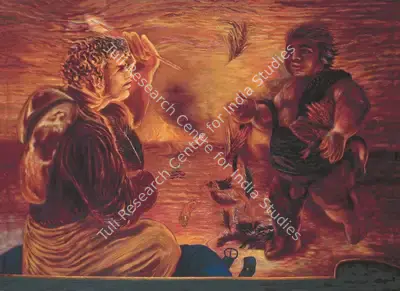 Ranbir Kaleka (Artist), Itinerant Painter, 1988, Painting