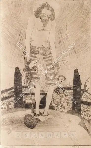 M.A.R. Chughtai (Artist), The Holy Man, Graphic Art