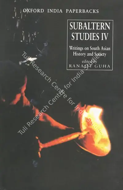 Ranjit Guha (Editor), Subaltern Studies IV, 1985, Edited Book