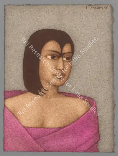 Shanti Panchal (Artist), Untitled (Young Lady), 1998, Painting