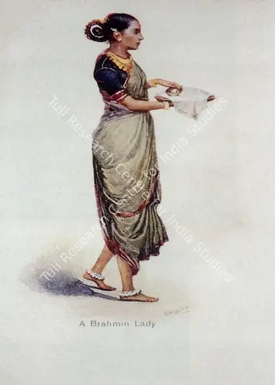 M.V. Dhurandhar (Artist), A Brahmin Lady, 1905, Painting