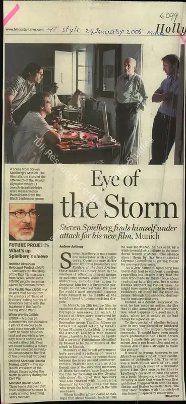 Andrew Anthony (Reporter), Eye of the Storm, 2006, Newspaper Clipping