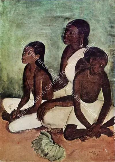 Amrita Sher-Gil (Artist), Fruits Vendors, 1937, Painting