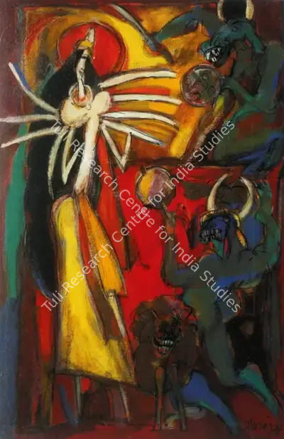 Dhiraj Choudhury (Artist), Untitled, 1985, Painting
