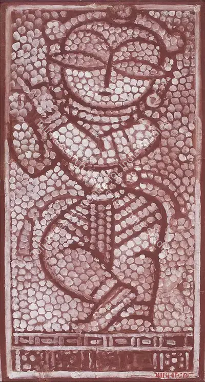 Jamini Roy (Artist), Untitled (Krishna), 1950, Painting
