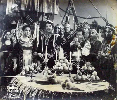 Nanabhai Bhatt (Director), Sinbad Jahaaji, 1952, Photographic Still