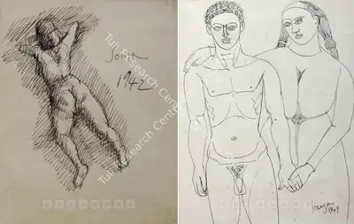 F.N. Souza (Artist), Untitled, 1942, Drawing