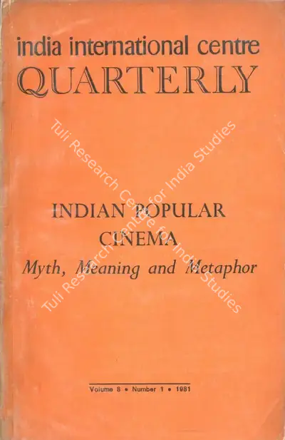 Mira Sinha (Editor), Indian Popular Cinema, 1980, Edited Book