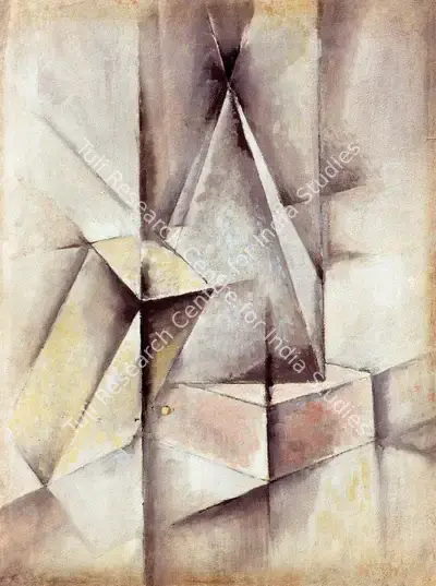 N.S. Bendre (Artist), Cubism, 1955, Painting