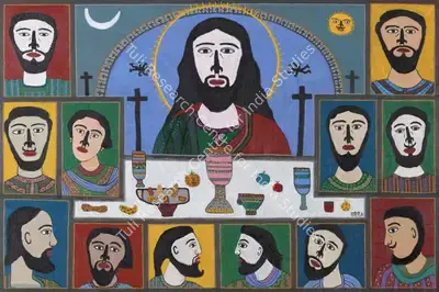 Madhavi Parekh (Artist), Last Supper, 2021, Painting