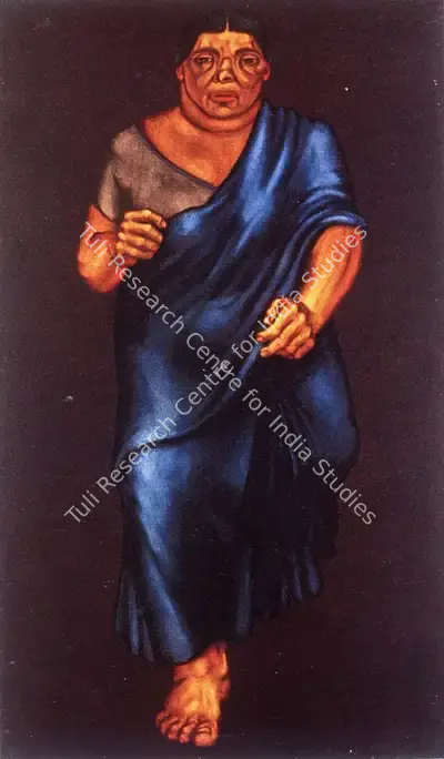 Sudhir Patwardhan (Artist), Running Woman, 1977, Painting