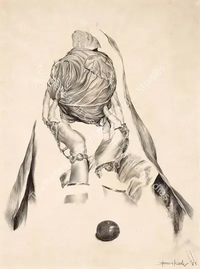Bikash Bhattacharjee (Artist), Untitled, 1985, Painting