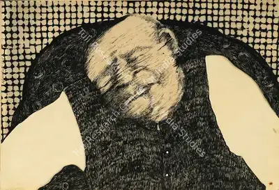 Navjot (Artist). Untitled, 1976 | Drawing, Os.Mum/19.01.08, 2008 · Osian's