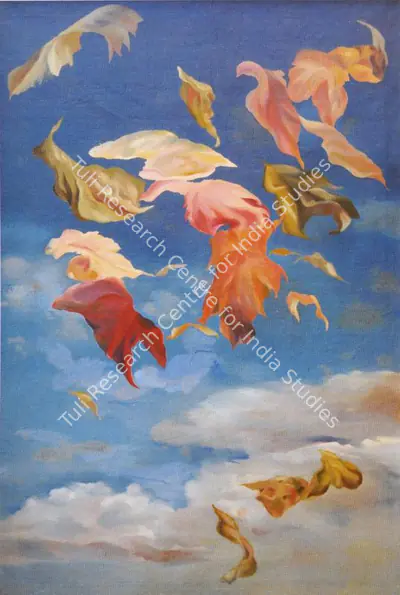 Surya Prakash (Artist), Petals, 1986, Painting