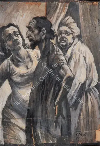 D.P. Roy Chowdhury (Artist), Untitled, 1956, Painting