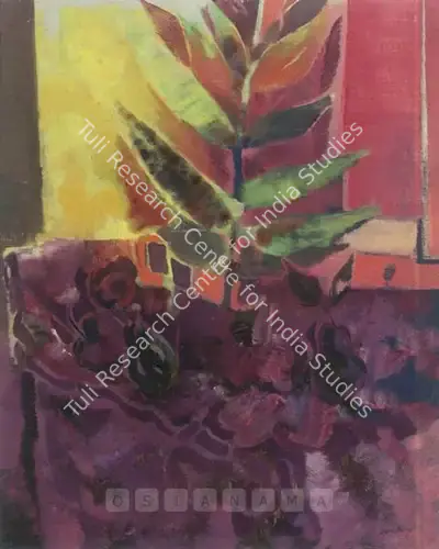 Sakti Burman (Artist), Still Life With Apple, 1962, Painting