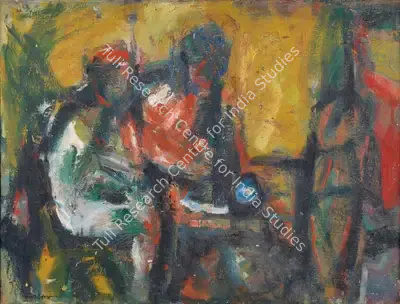 Somnath Hore (Artist), Untitled, 1980, Painting