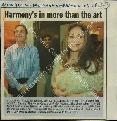 Harmony's in More than the Art, 2006, Newspaper Clipping