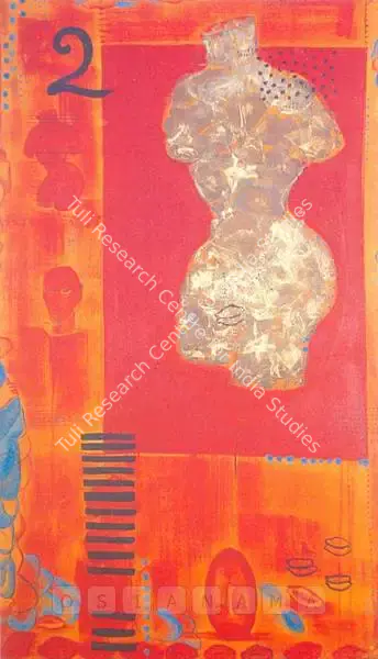 Kanchan Chander (Artist), Torso And Two, 1997, Painting