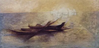 Sabavala, Jehangir (Artist). The Close of Day. Oil on Canvas, 1964 | The Crucible of Painting | Painting | FineArts | 00182409