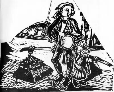 Chittaprosad (Artist), Angels without Fairy Tales, Painting