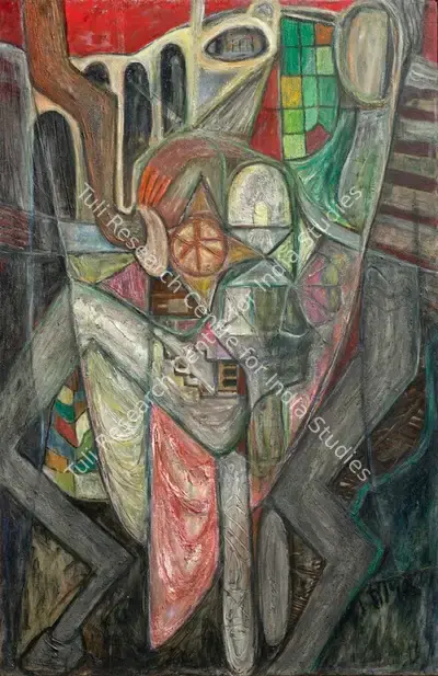 Samant, Mohan (Artist). Untitled (Composition), circa 1959-60 | Painting, Ch.NeY/25.03.25, 2025 · Christie's