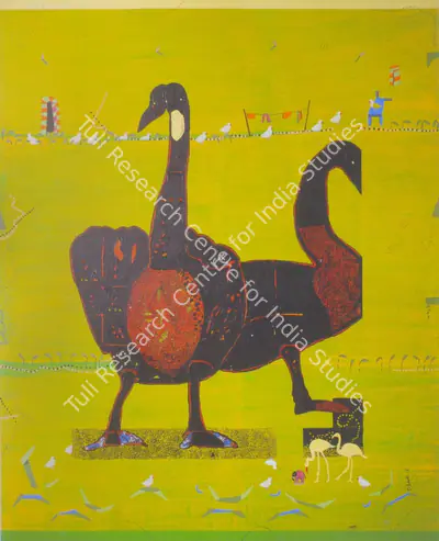 Dhaneshwar Shah (Artist), Yellow Space, 2007, Painting