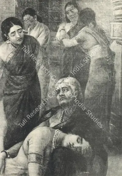 Raja Ravi Varma (Artist), Mohini and Rugmangoda, 1899, Painting