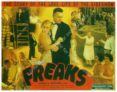 Tod Browning (Producer), Freaks, 1932, Lobby Card