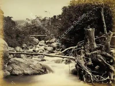 Robert Phillips Attributed (Photographer), Rocky Mountain River Pass, Antiquarian Photograph