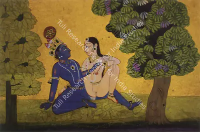 Unknown (Artist), Folios from Gita Govinda, Manaku, Guler, 1730, Painting