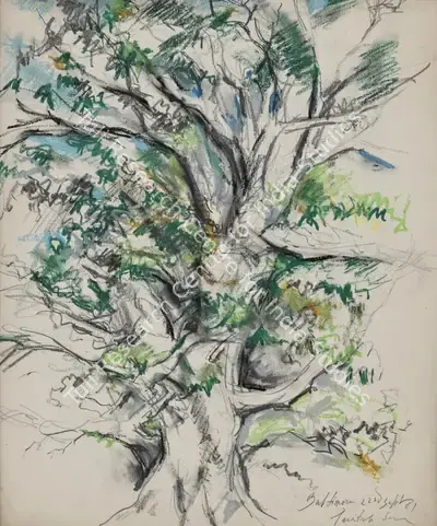 Paritosh Sen (Artist), Untitled, 1981, Painting