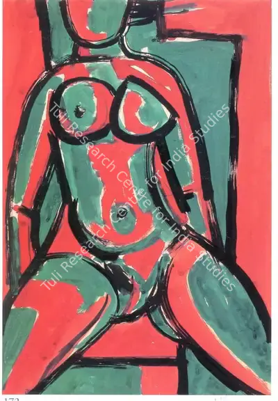 F.N. Souza (Artist), Untitled, 1948, Painting