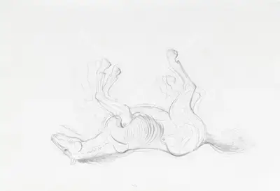Sudarshan Shetty (Artist), Fallen, 2021, Painting