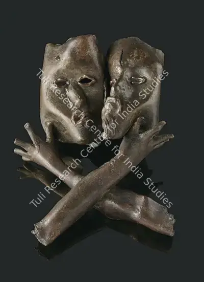 Hore, Somnath (Artist). Brothers. Bronze, 1991 | Sculpture | EconomicsArt | 00872539