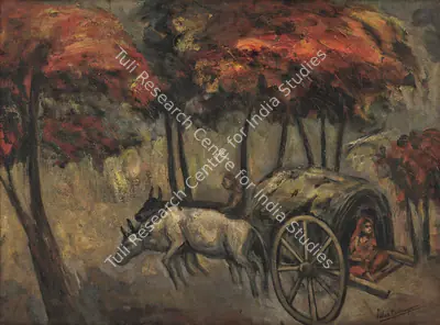 Mookherjea, Sailoz (Artist). Untitled, n.d. | Painting, Sa.Del/14.09.24, 2024 · Saffronart
