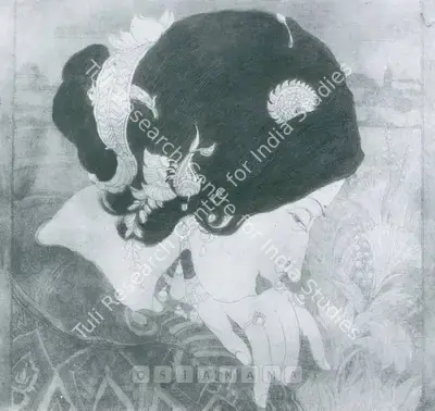 M.A.R. Chughtai (Artist), The Fragrance, Graphic Art