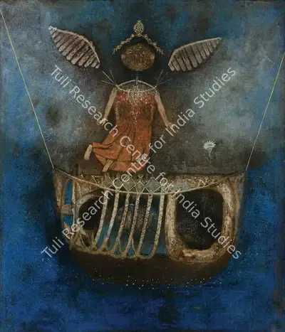 Ganesh Pyne (Artist), Swing, 1968, Painting